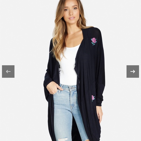 Lauren Moshi Ramona Crystal Roses cardigan, worn once xs/s - Picture 2 of 7